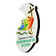 Imán en forma de gota logotipo oficial Jubileo 2025 coloreada 5x3 cm s3