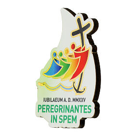Colored magnet with official Jubilee 2025 logo, sail shape 5x4 cm