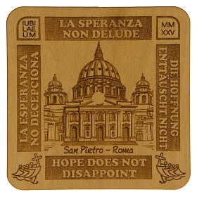 Magnet Jubiläum San Pietro 7x7 cm Kloster der Unbefleckten Empfängnis in Albano Laziale