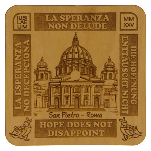 Imán Jubileo San Pedro 7x7 cm 1