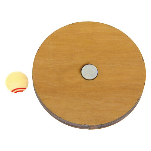 Jubiläumsmagnet aus Olivenholz 3,5 cm Klarissenkloster Albano Laziale 3