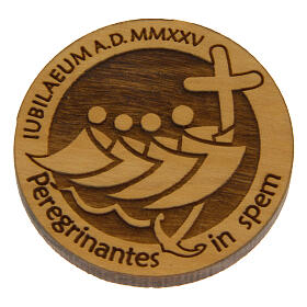 Jubilee olivewood magnet, 1.4 in, Monastery of the Poor Clare Nuns of Albano Laziale