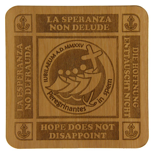 Magnete Giubileo logo ufficiale 7x7 cm Monastero Clarisse Albano Laziale 1