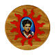 Carlo Acutis Magnet Red Sunbeam Olive Wood, 3 cm s1