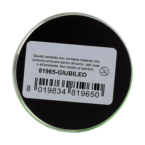 Magnete logo ufficiale Giubileo 2025 vetro 5 cm 4