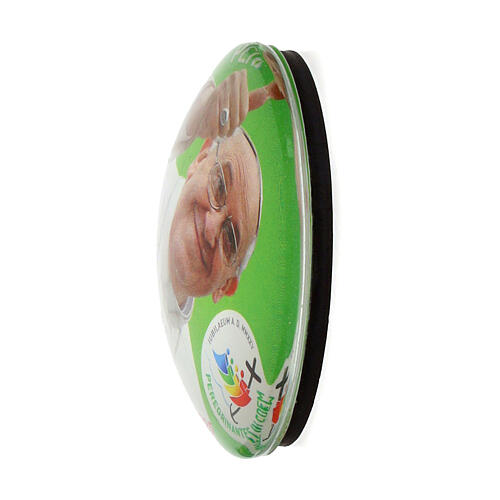 Glasmagnet Gesicht von Papst Franzikus Jubiläum 2025 5 cm 2