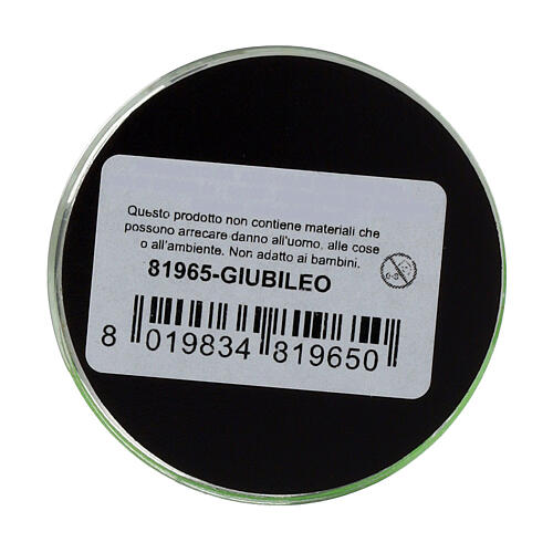 Glasmagnet Gesicht von Papst Franzikus Jubiläum 2025 5 cm 4