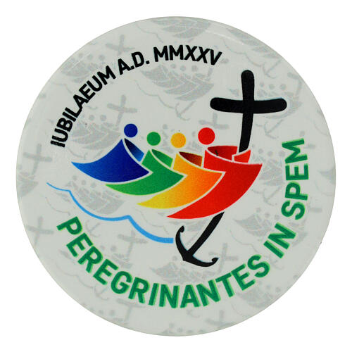 Magnes logo Jubileuszu 2025 j. łaciński, kształt okrągły 6,5 cm 1