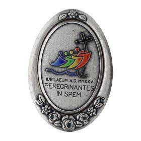 Silbermedaille Jubiläumslogo 2025 Zamak 4x3 cm