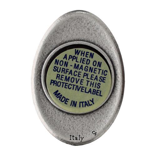 Magnet of Jubilee 2025 logo in zinc alloy, 4x3 cm 2