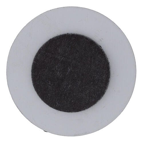 Calamita con piastrina alluminio tonda San Cristoforo 4 cm 2