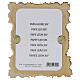 Magnete Papa Leone XIV con paramenti rossi e cornice in legno barocco 10x8 cm s3