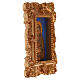 St Francis Magnet in antique style with wooden frame, 10x8 cm s2