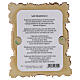 St Francis Magnet in antique style with wooden frame, 10x8 cm s3