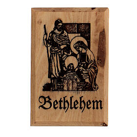 Olive wood magnet - Bethlehem
