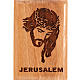 Aimant en bois d'olivier, visage de Christ, Jérusalem s1