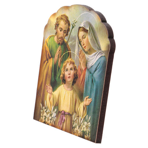 Holz Magnet mit heiligen Familie 2