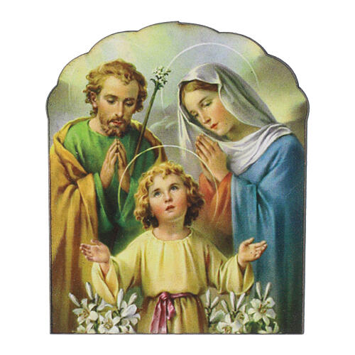 Magnet in wood, Holy Family 4