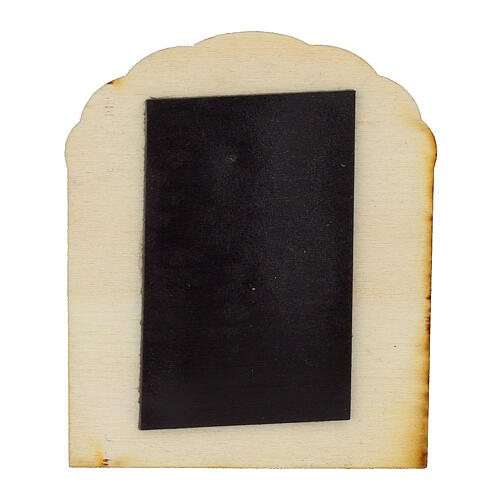 Magnete legno Madonna con Bambino 2