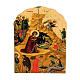 Magnet in wood with Nativity print s1