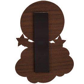 Magneti dei Santi, Madonna, Papa: Calamita legno natalizia Gesù Bambino con stella