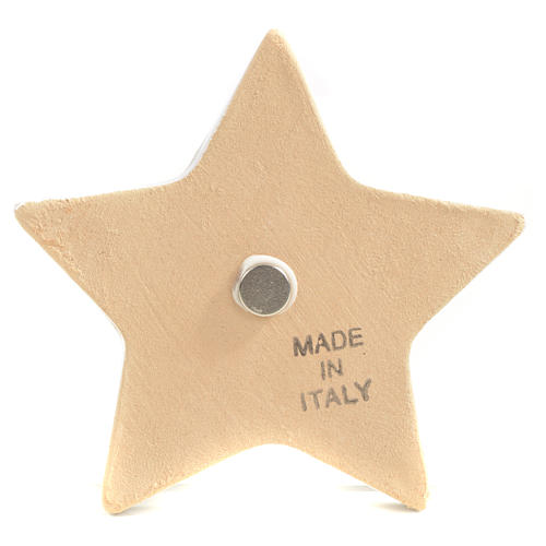 Magnet aus Keramik Stern Maria mit Kind 5