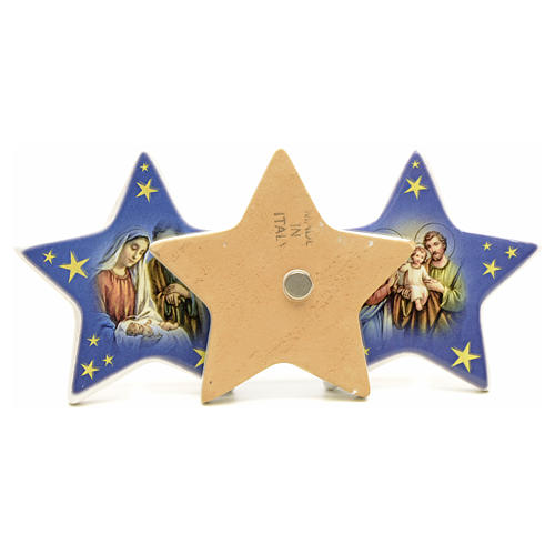 Imán forma estrella cerámica Natividad 5