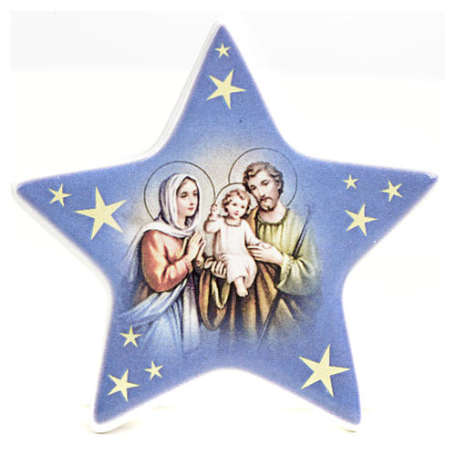 Imán forma estrella cerámica Natividad 7