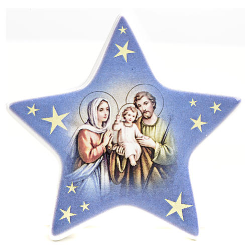 Imán forma estrella cerámica Natividad 2