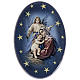Magnete ovale ceramica Nascità Gesù s1