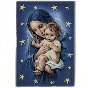 Religiöse Magnete: Magnet Keramik Gottesmutter mit Kind