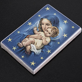 Religiöse Magnete: Magnet Keramik Gottesmutter mit Kind