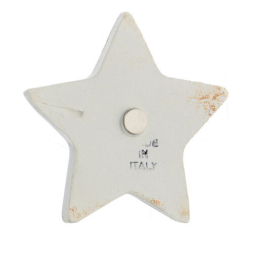 Magnet aus Keramik Gottesmutter mit Kind Stern 2