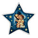 Star magnet Virgin Mary and baby Jesus terracotta s1