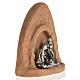 Magnet in terracotta with Nativity 7x4.5cm s2