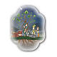 Resin magnet with Tree of Life Nativity Scene 2.5x2 in s1