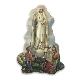 Imán aparición Virgen de Fátima resina 7x5 cm