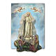 Aimant apparition Notre-Dame de Fatima résine 7x5 cm s2