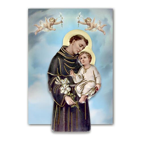 Resin magnet with Saint Anthony of Padua 3x1.5 in 2