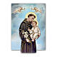 Resin magnet with Saint Anthony of Padua 3x1.5 in s2