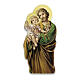 Aimant Saint Joseph avec Enfant Jésus résine 8x4 cm s1