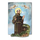 Magnet Heiliger Franz von Assisi aus Harz, 8x5cm s2