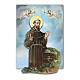 Resin magnet with St Francis of Assisi 3x2 in s2