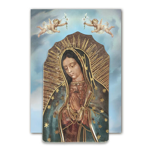 Aimant Notre-Dame de Guadalupe résine 8x5 cm 2