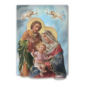 Holy Family nativity magnet in resin 7x6cm
