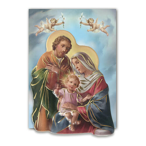 Holy Family nativity magnet in resin 7x6cm 2