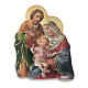 Holy Family nativity magnet in resin 7x6cm s1