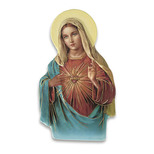  Immaculate Heart of Mary magnet bas-relief 8x5cm 1
