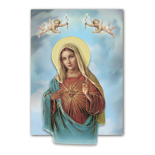  Immaculate Heart of Mary magnet bas-relief 8x5cm 2