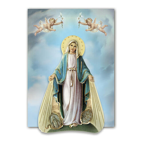 Magnet of Our Lady of the Miraculous Medal, resin, 3x2 in 2